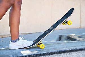 Yellow Skateboard Wheel