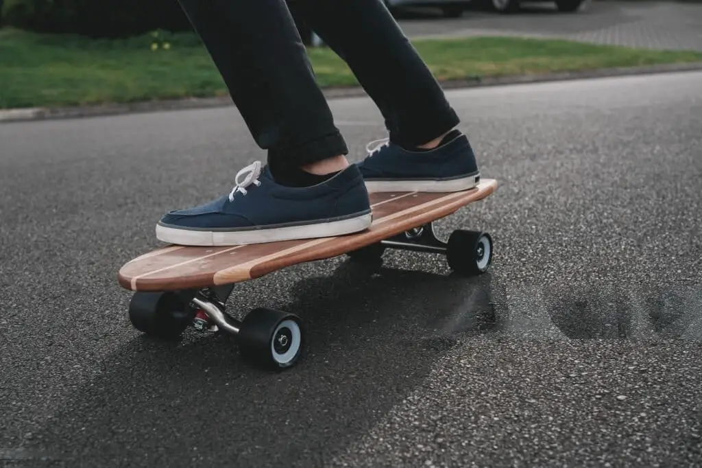 cruiser wheels on a regular skateboard
